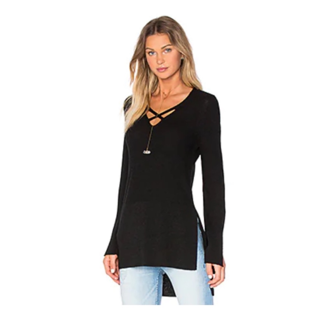 Free People Criss Cross Black Tunic Small From Revolve